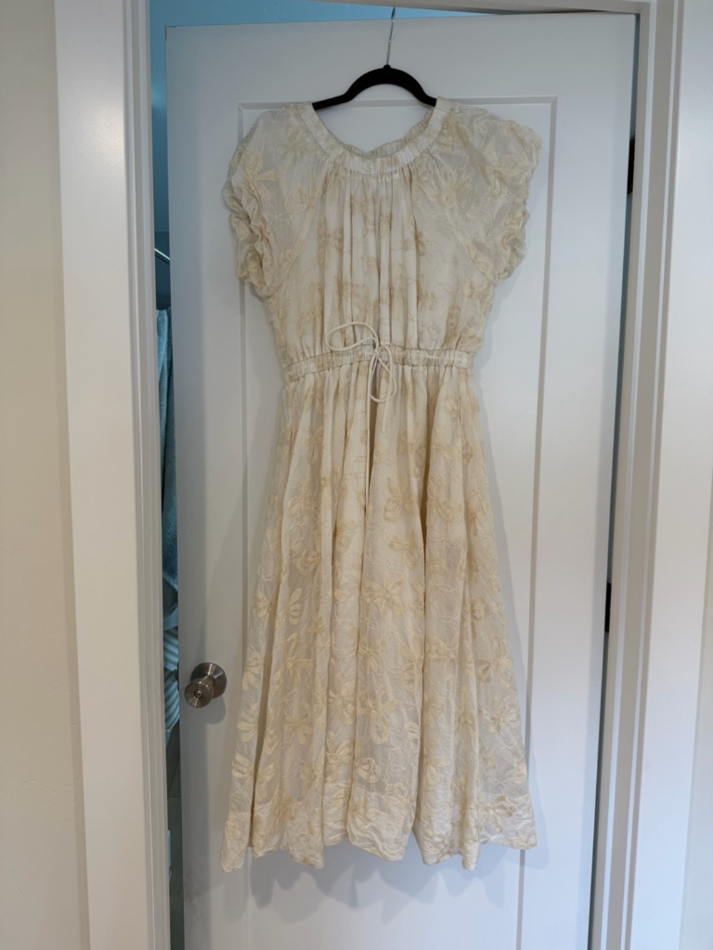 Bohme Cream Floral Embroidered Dress - Picture 3 of 6